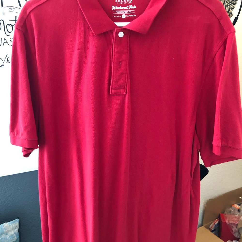Red Polo Shirt Size XL